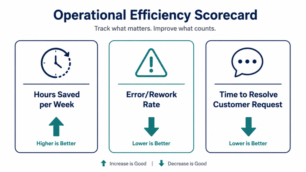 Digital Transformation for Small Business: A Practical, Phased Guide 6 Small business scorecard tracking digital transformation for small business owners ROI
