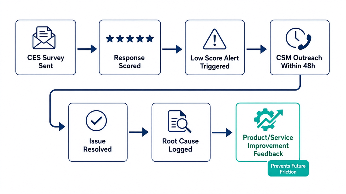 Closed-loop CES feedback process flow diagram